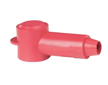 Blue Sea 4010 Stud Insulator Cap for wire 8 - 4 awg  (2 pack) Color Red