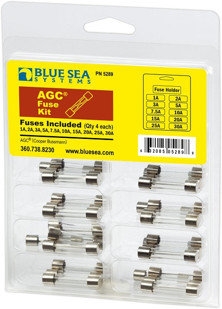 Blue Sea 5289 AGC Fuse Kit