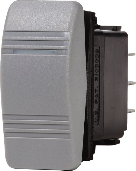 Blue Sea 8233 Contura Switch SPDT (ON)-OFF-ON Grey